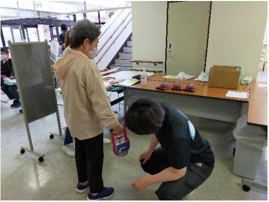 図　神津島村のフレイル健診の様子
